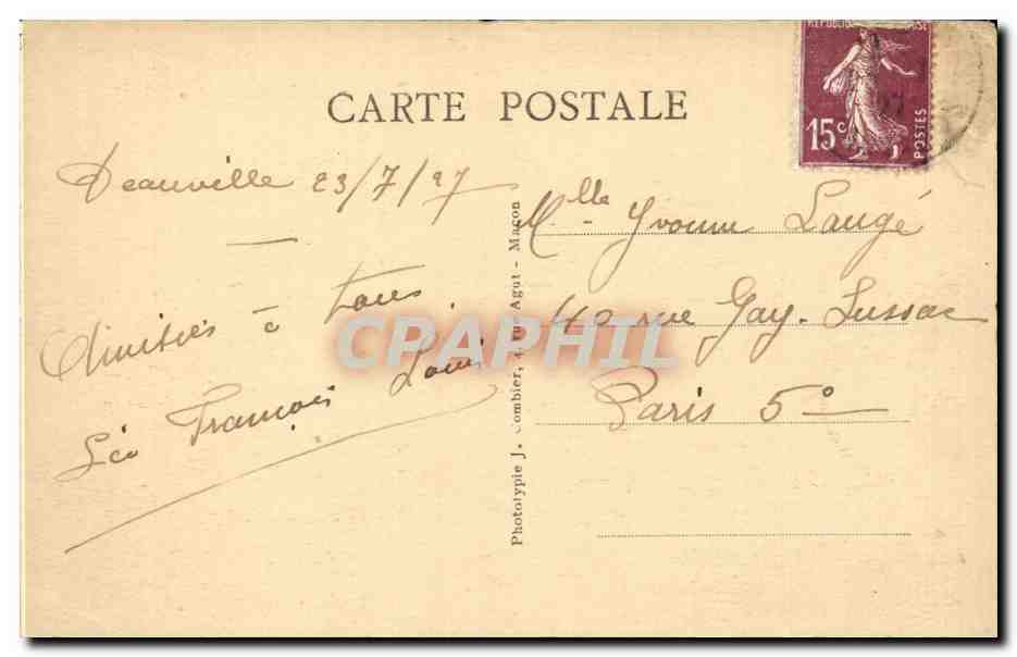 Deauville - Le Casino — éditeur J. Combier - Magon — Reverso