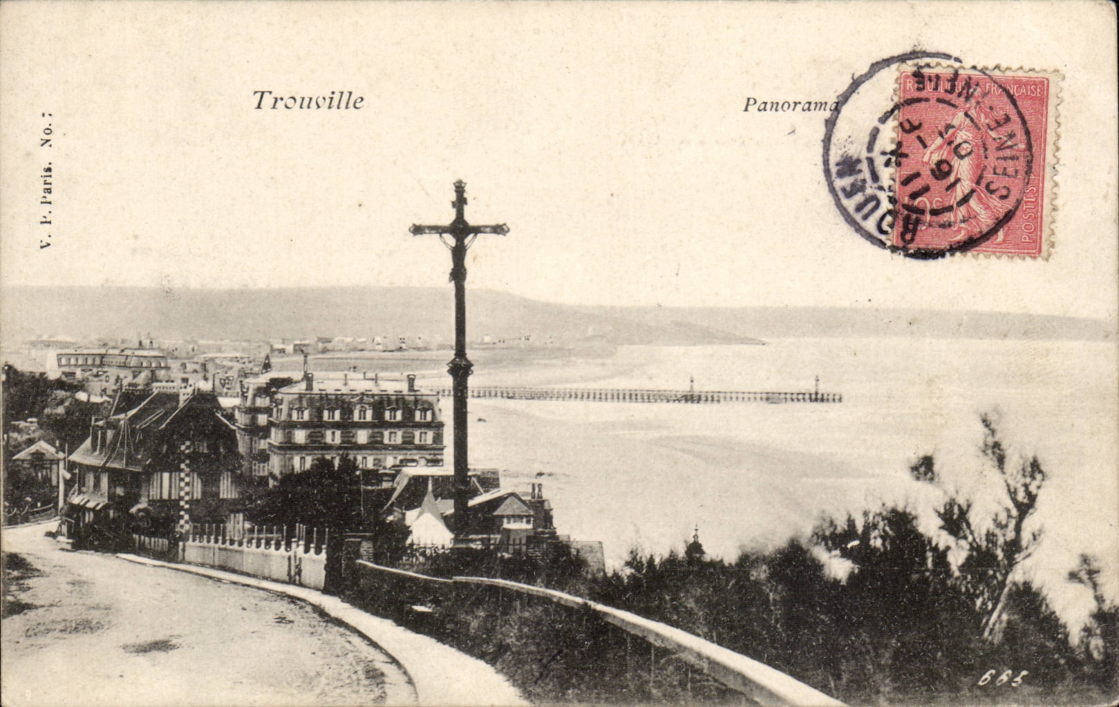 Trouville - Panorama - CPA 