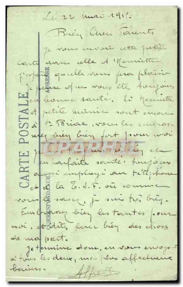 Arras et les Allemands — Le Beffroi et la Rue St-Géry après le premier bombardement, 8 octobre 1914 — J. Floy, Dijon — Rückseite