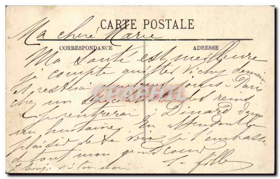 Environs de Vichy - La Route - CPA - CPA  — Verso