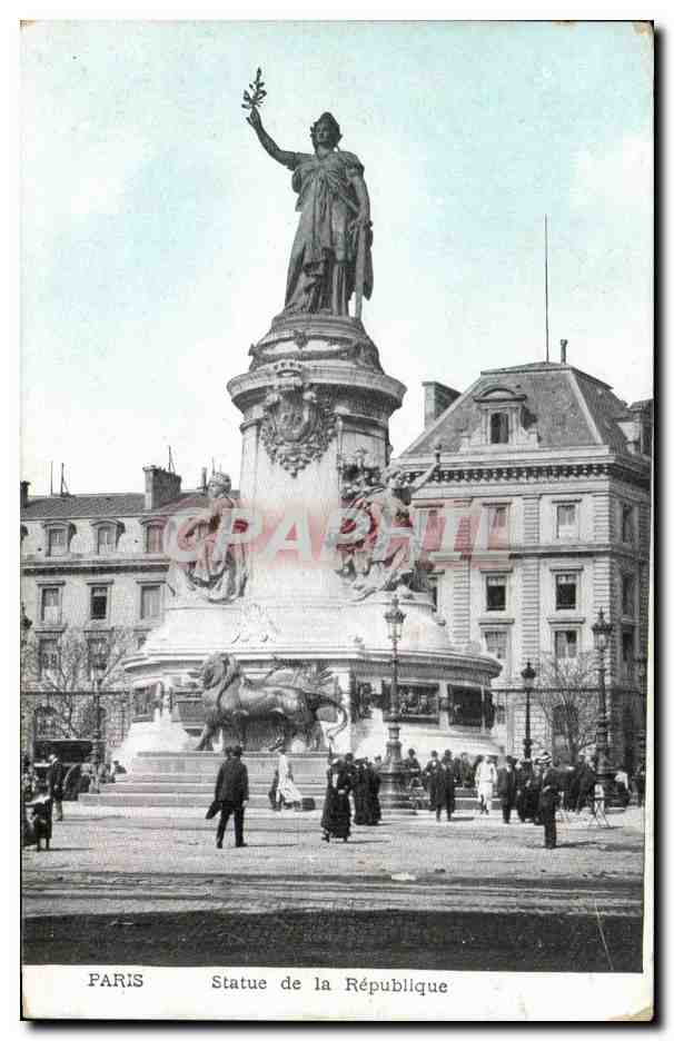 Paris - 10 - Statue de la Republique - CPA - CPA 