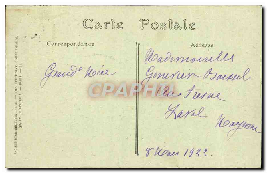 Cathédrale de Chartres — Poutre du Chœur (XVIe s.) : « La Sainte Vierge se rendant au Temple », « Le Mariage de la Sainte Vierge » — NDH. n° 870 — Verso