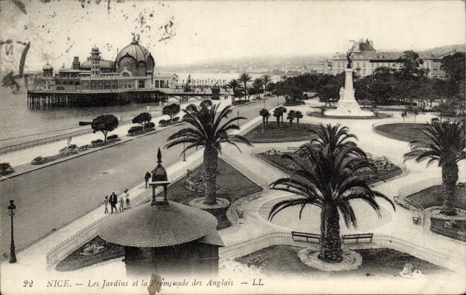 Nice - Les Jardins et la Promenade des Anglais - CPA 