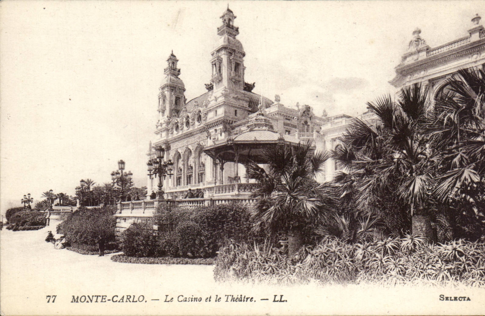 Monaco - Monte Carlo - Le Casino et le Theatre - CPA 