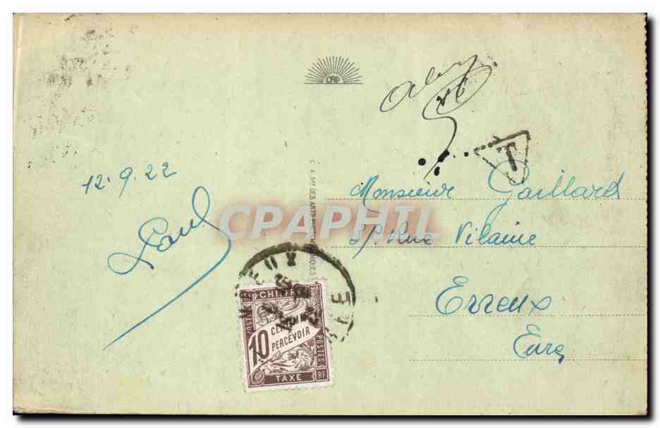 Lourdes - Le Calvaire - I Station - CPA  — Rückseite