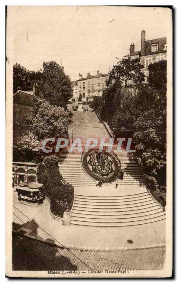 Blois - Escalier - CPA