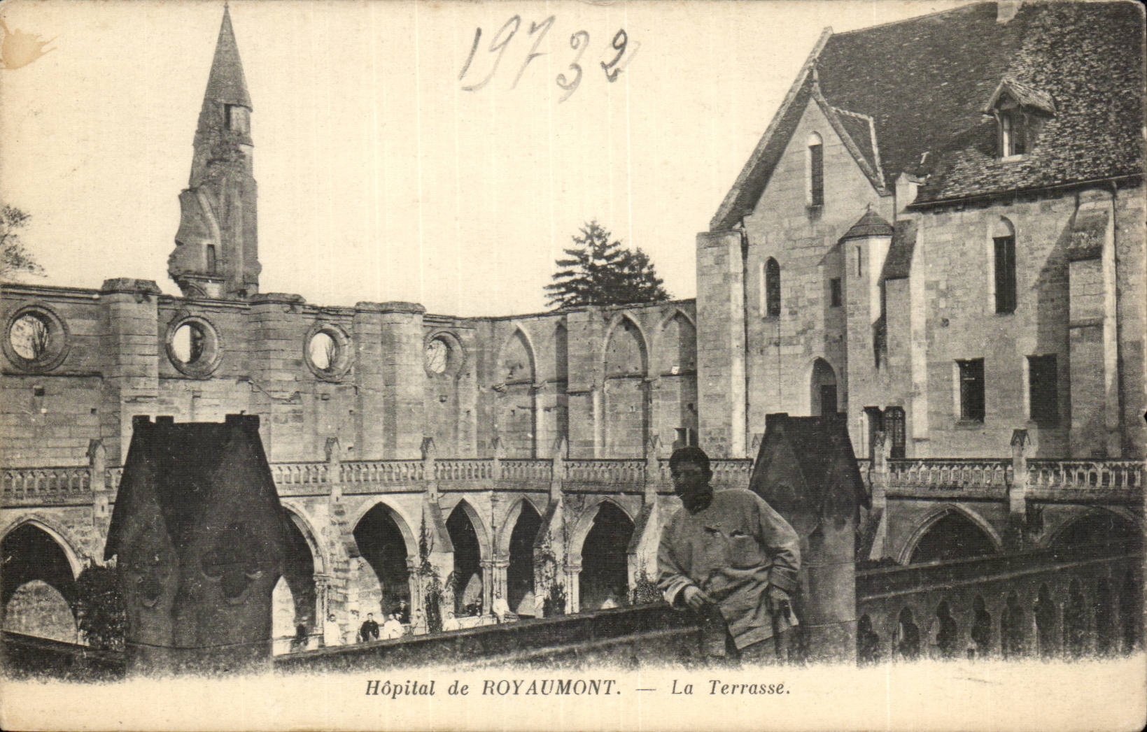 Royaumont - Hopital - La Terrasse - CPA 