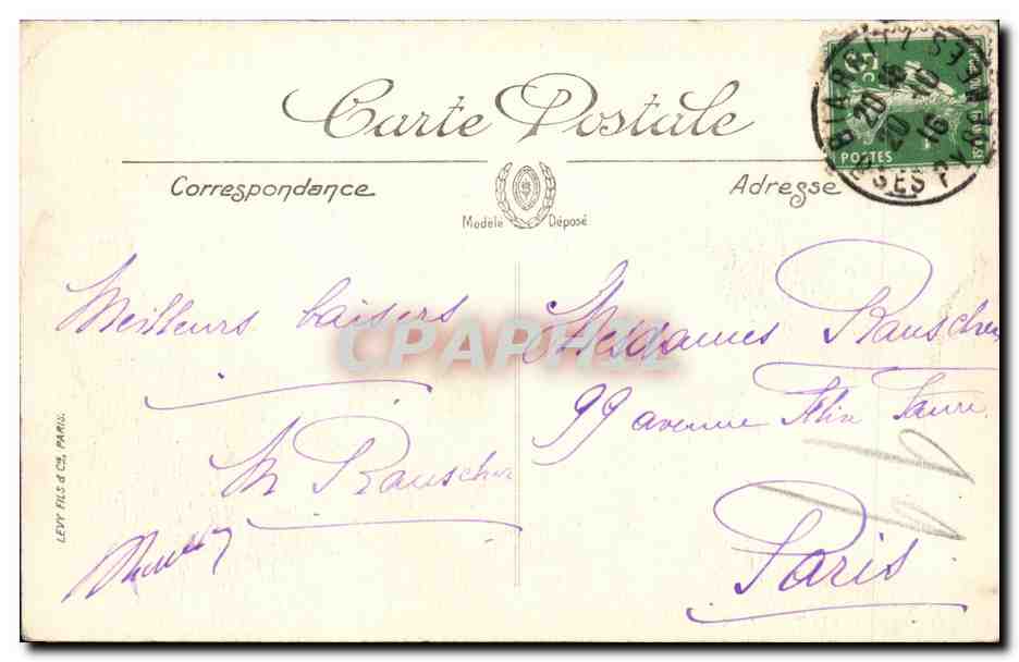 Biarritz - Le Tunnel - CPA  — Verso