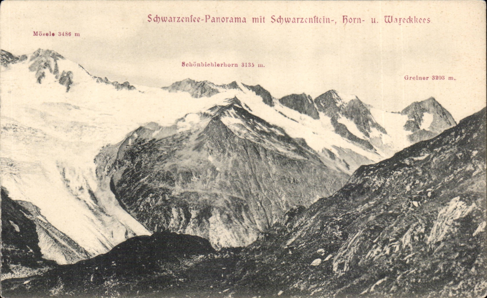 Suisse - Schweiz - Bergen - Scharzenfee - Scharzenhorn - Panorama - CPA 