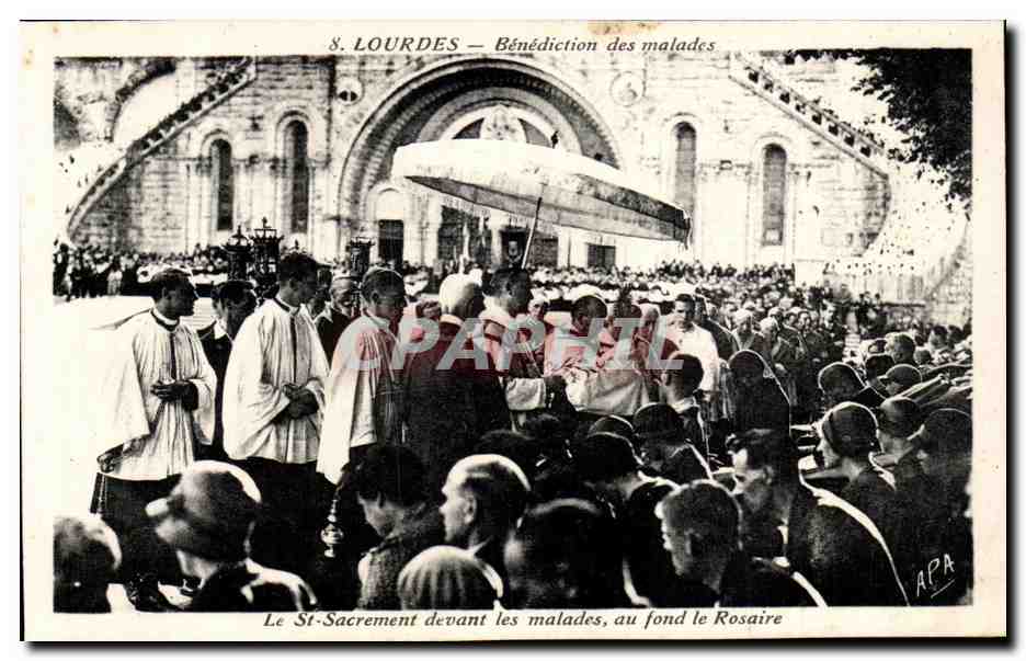 Lourdes - Benediction des Malades - CPA 