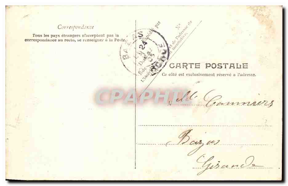 Lourdes - Le Calvaire - I re Station - CPA  — Verso
