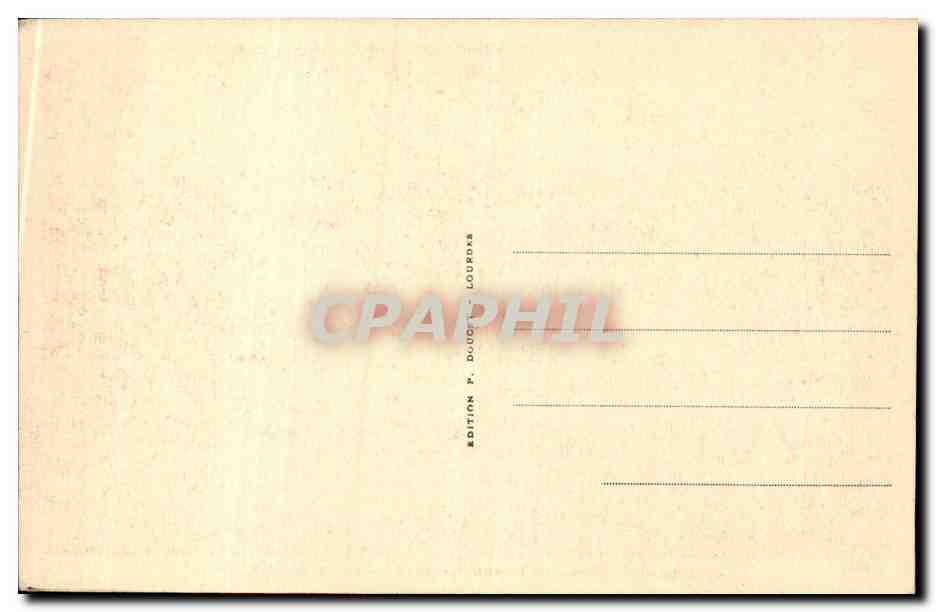 Lourdes - Le Calvaire - I re Station - CPA  — Verso
