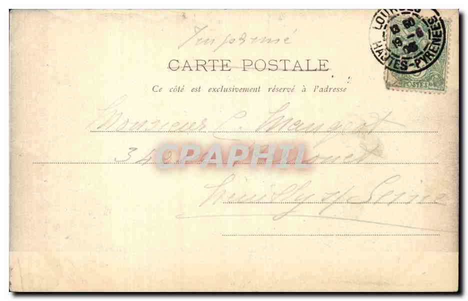 Lourdes - Vue Generale de Lourdes - CPA  — Verso