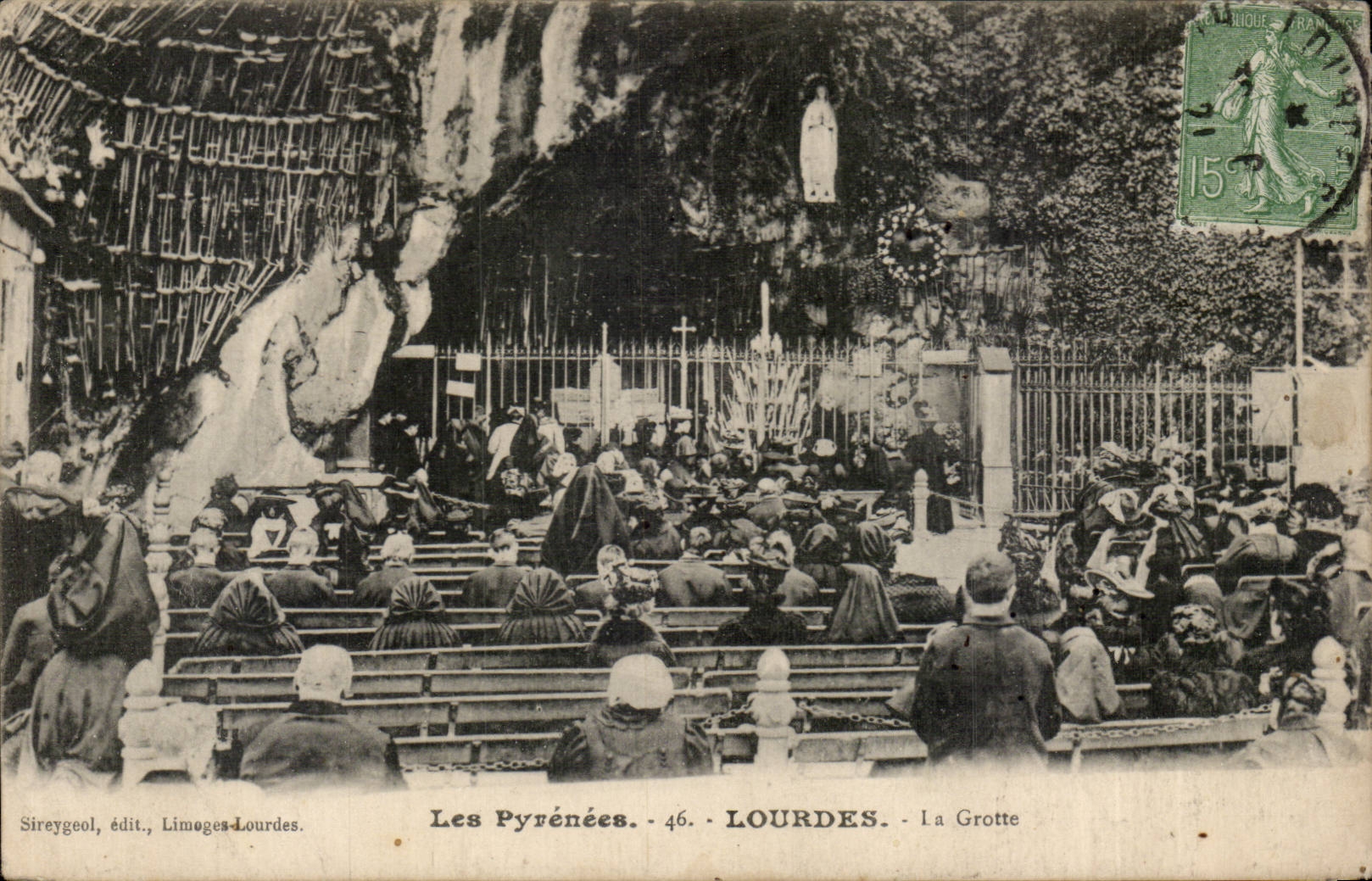 Lourdes - La Grotte - CPA 