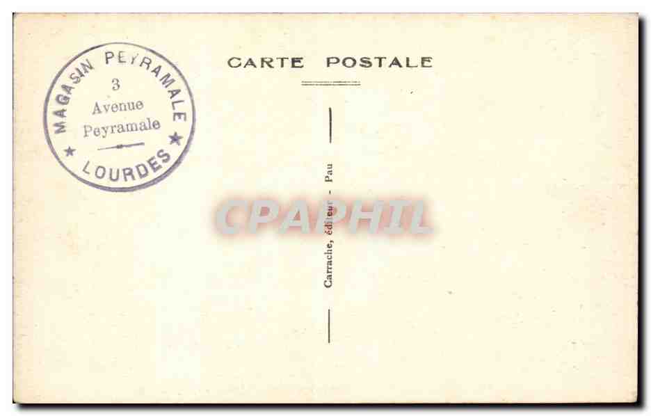 Gavarnie - Basilique et Calvaire - CPA  — Verso