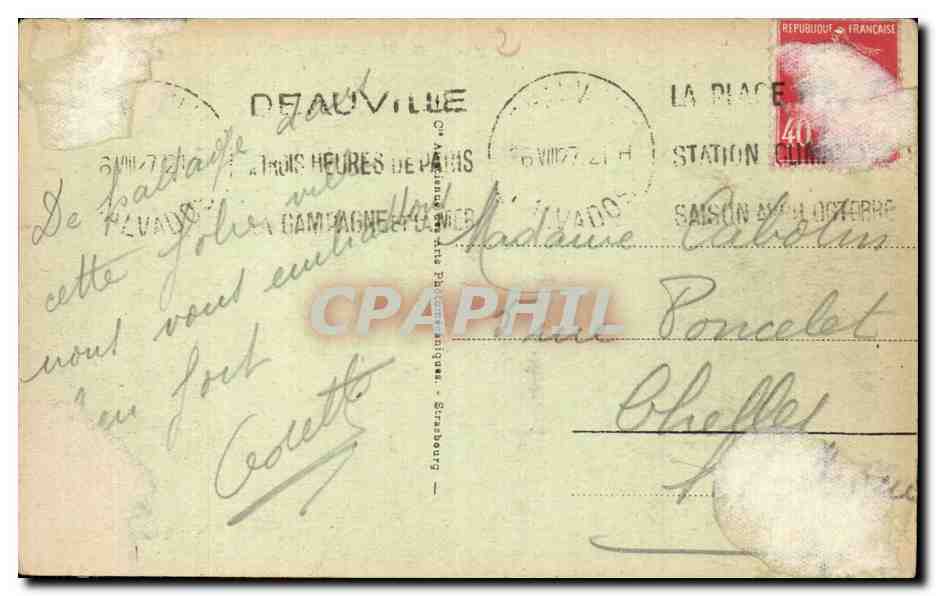 Trouville - Reine des Plages — Le Casino Municipal — Éditeur inconnu, n° 46 — Verso