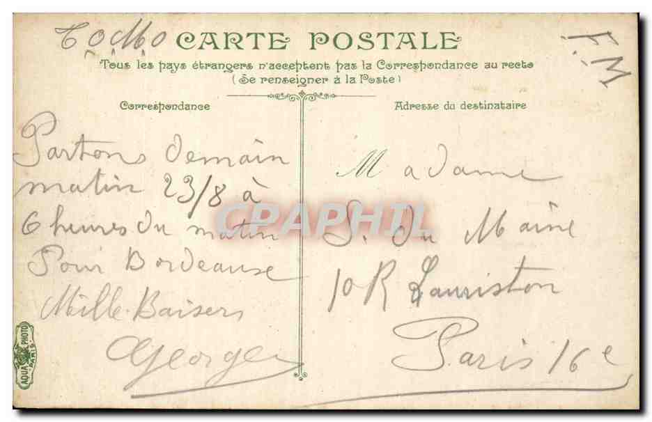 CPA Cette La consigne La sante et le Fort Richelieu — Rückseite