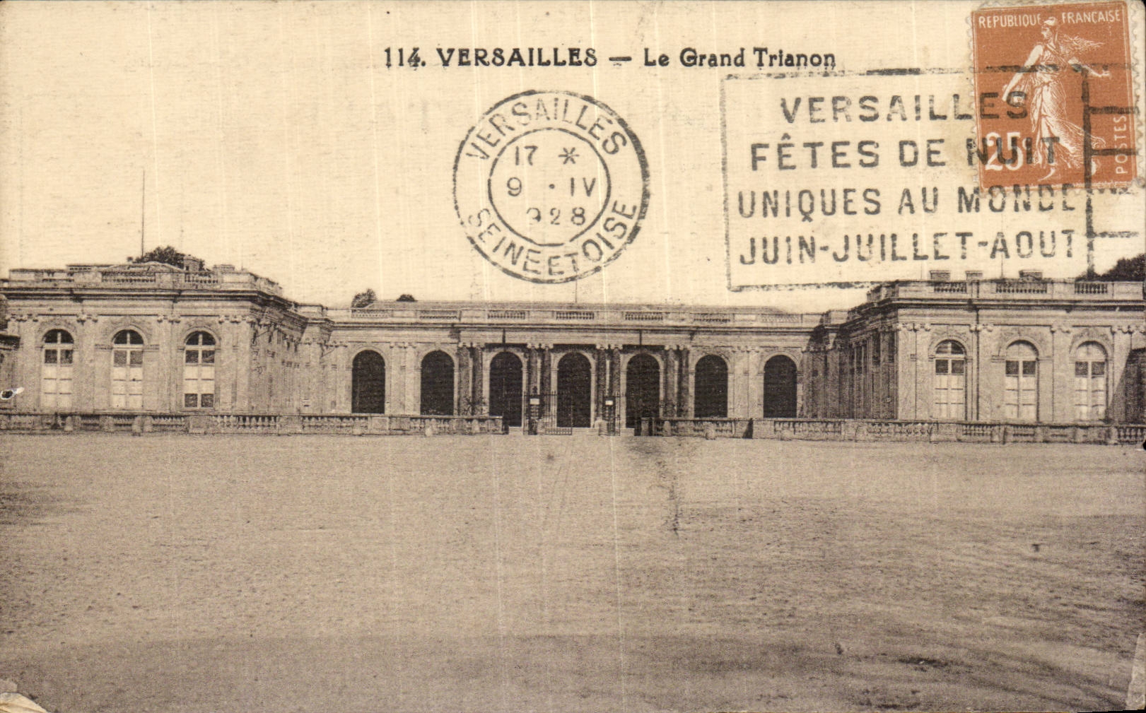Versailles — Le Grand Trianon — éditeur inconnu, n° 114