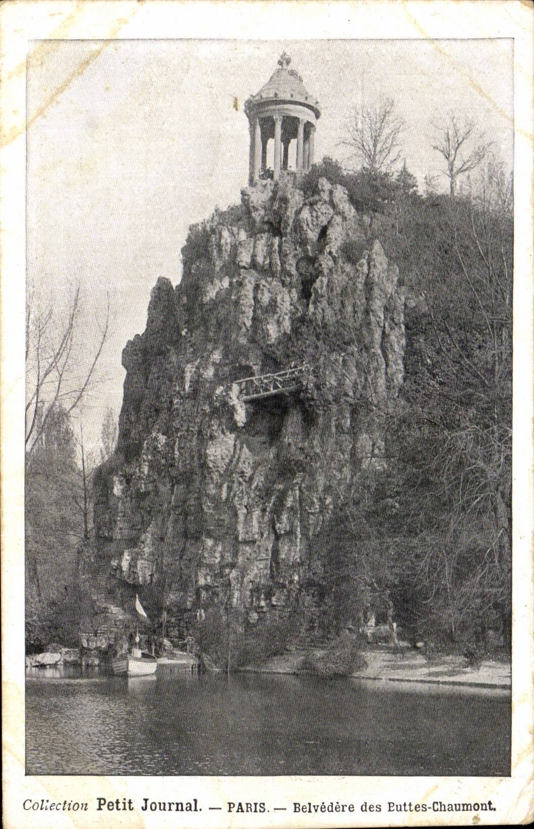 CPA Paris Belvedere des Buttes Chaumont