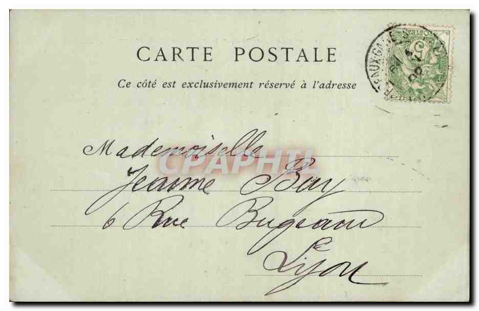 CPA Bordeaux Les colonnes rostrales et le monument des Girondins — Verso