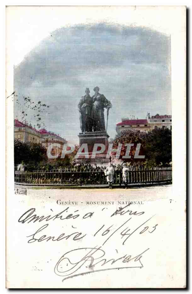 CPA Suisse Geneve Monument national