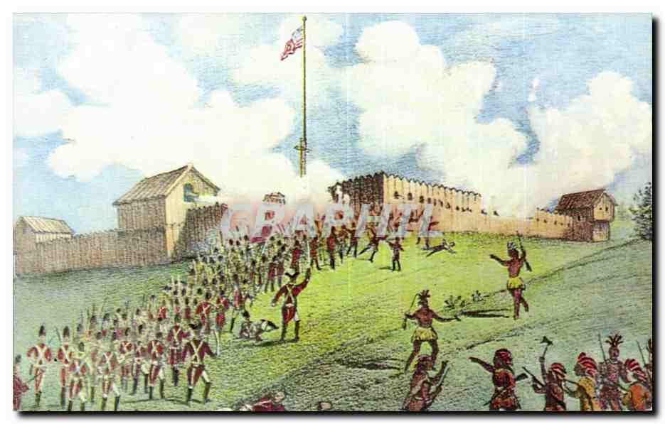 CPSM Etats Unis Battle of Fort Stephenson War of 1812