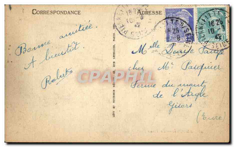 CPA Amiens Le vieux port — Rückseite