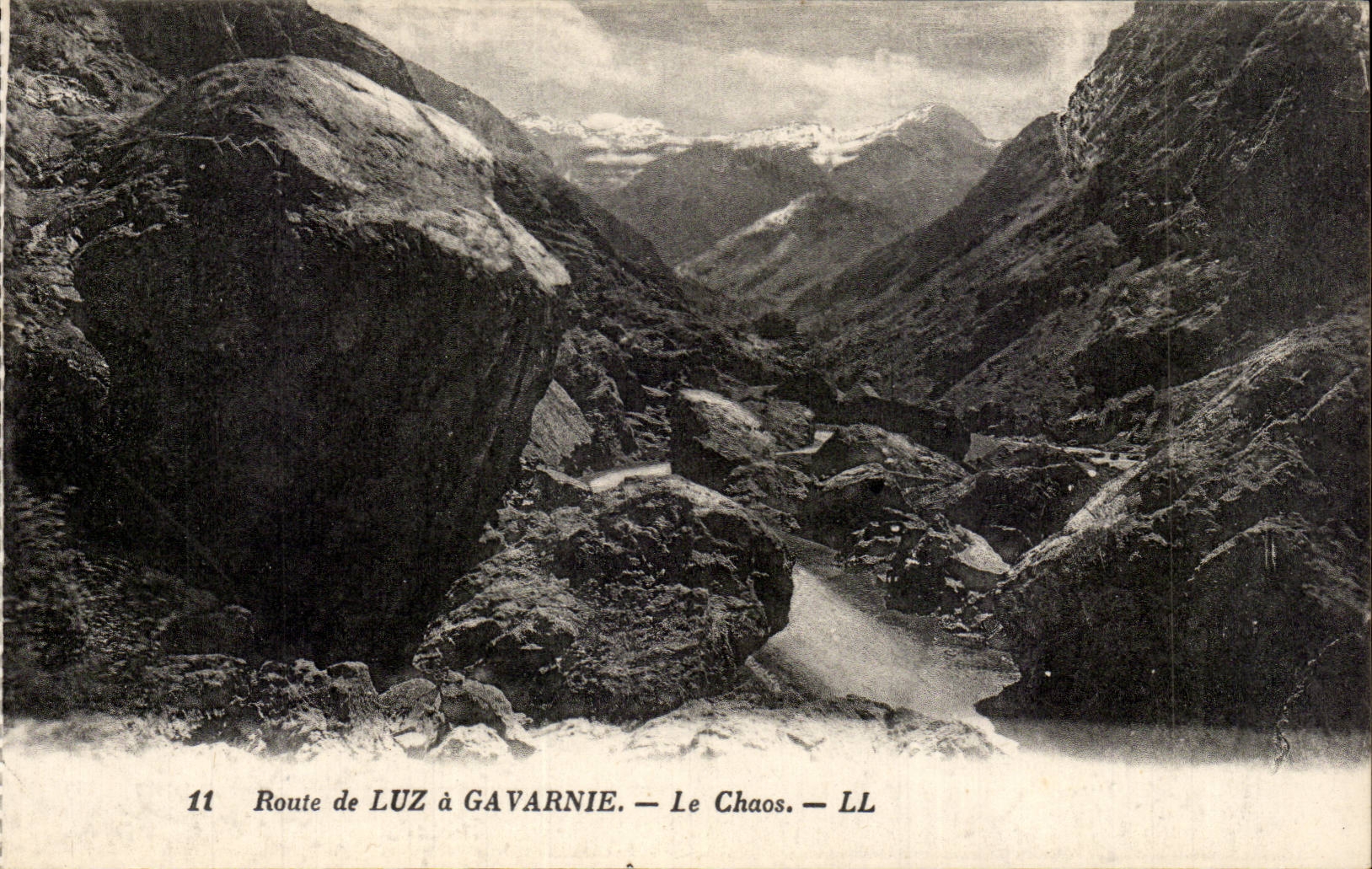 CPA Route de Luz a Gavarnie Le chaos