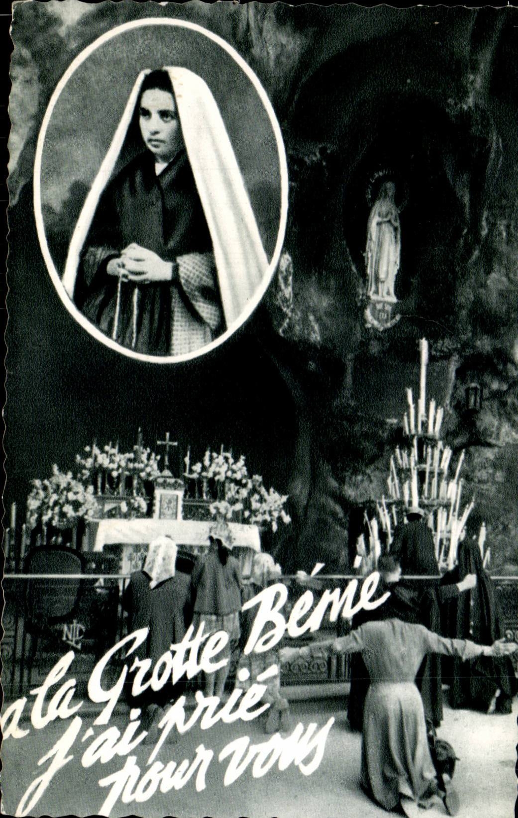 CPSM Grotte de Lourdes Bernadette