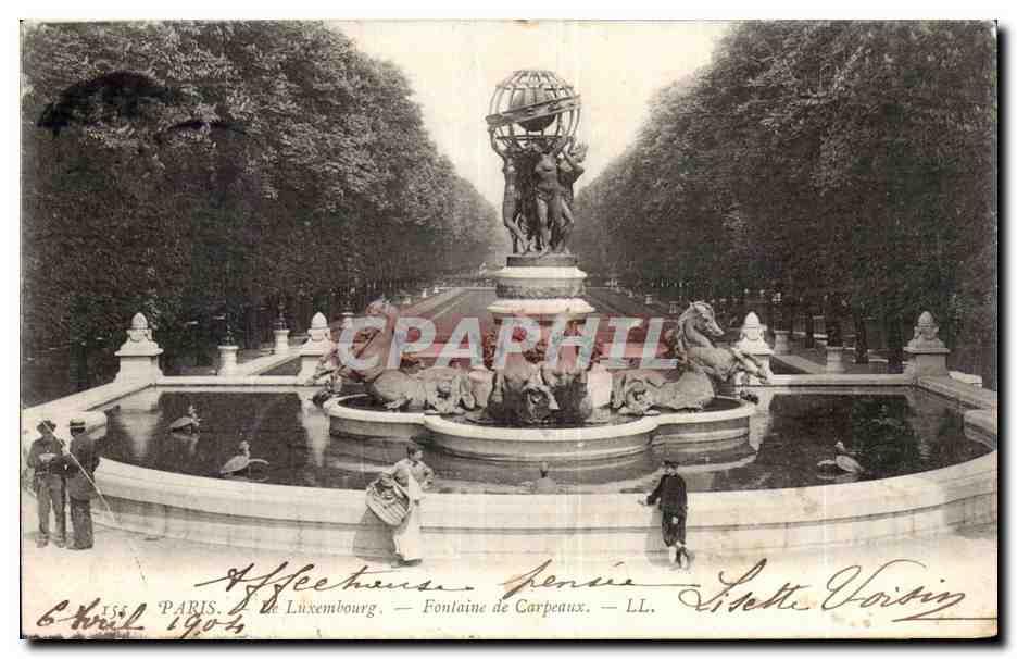 CPA Paris Luxembourg La fontaine de Carpeaux