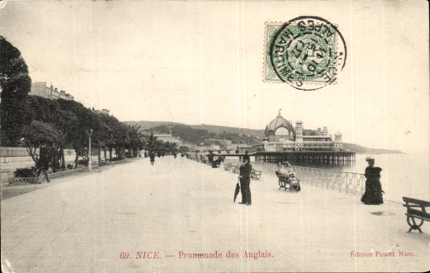 CPA Nice promenade des anglais