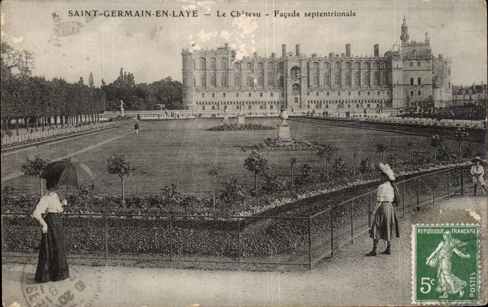 CPA Saint Germain en Laye Le chateau Facade septentrionale