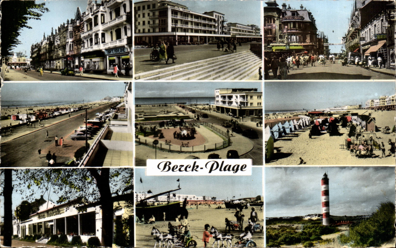 CPA Berck plage Avenue General de Gaulle Esplanade Rue de l'imperatrice Esplanade