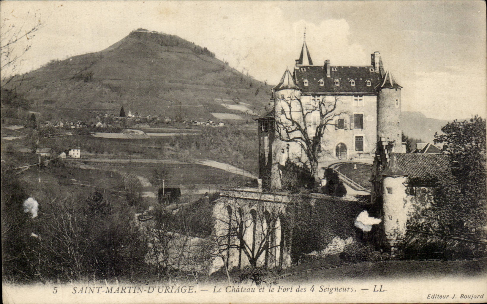 Saint-Martin-d'Uriage — Le Château et le Fort des 4 Seigneurs — Editeur J. Boujard