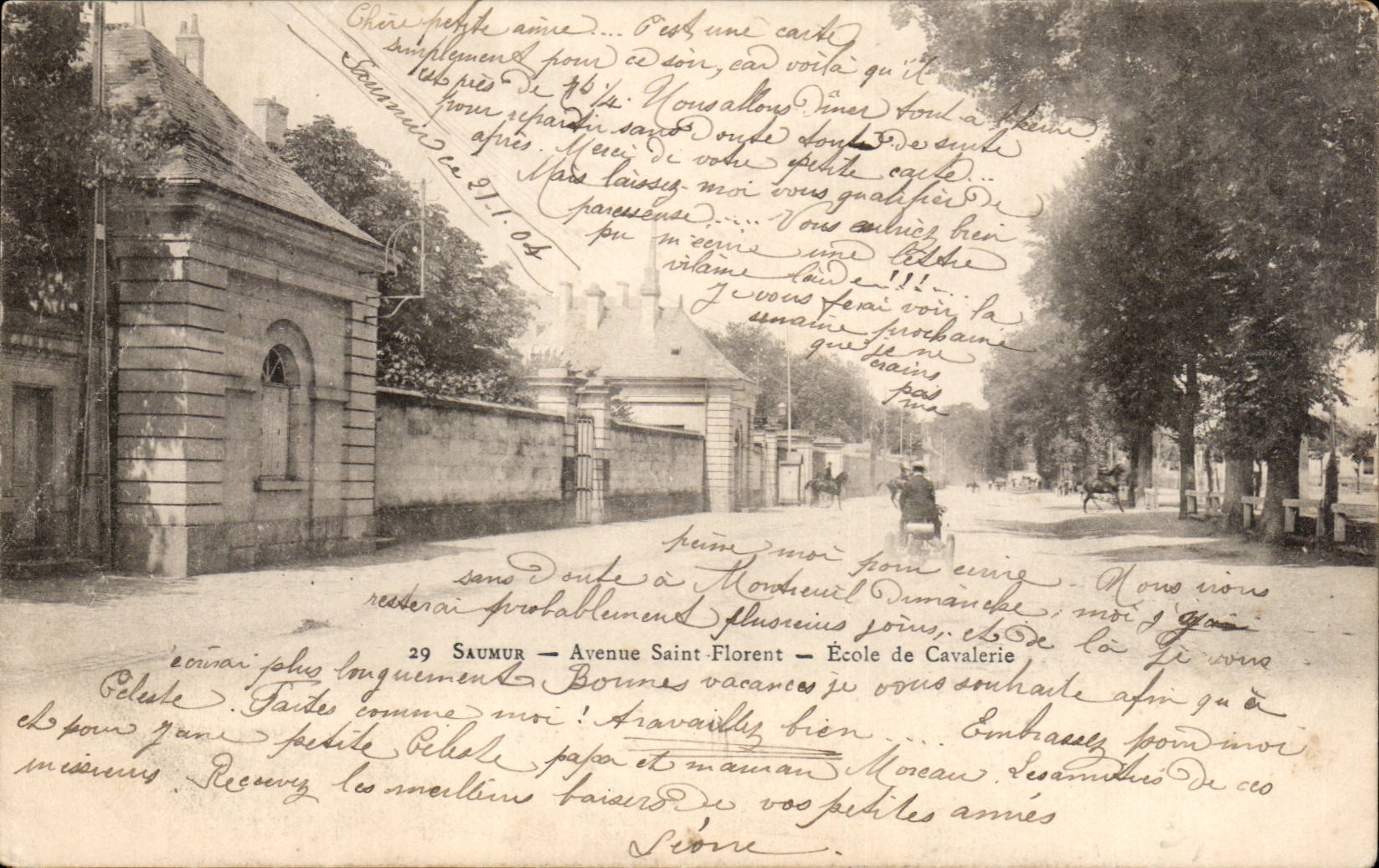 CPA Saumur Avenue Saint Florent Ecole de cavalerie