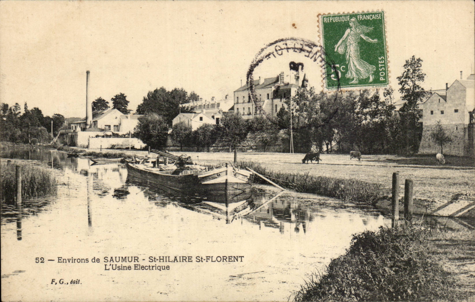 CPA Environs de Saumur Saint hilaire Saint Florent L'usine electrique