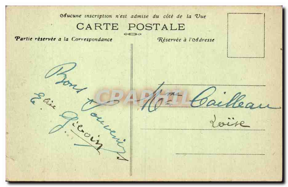 CPA Saumur Avenue de Saint Florent et Ecole de cavalerie — Rückseite