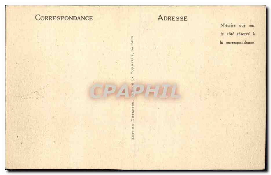CPA Saumur La gare — Rückseite