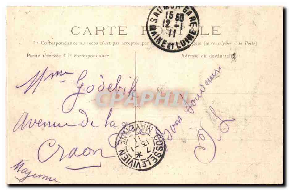 CPA Environs de Saumur Saint Florent Interieur des caves de la maison Bouvet Ladubay — Rückseite