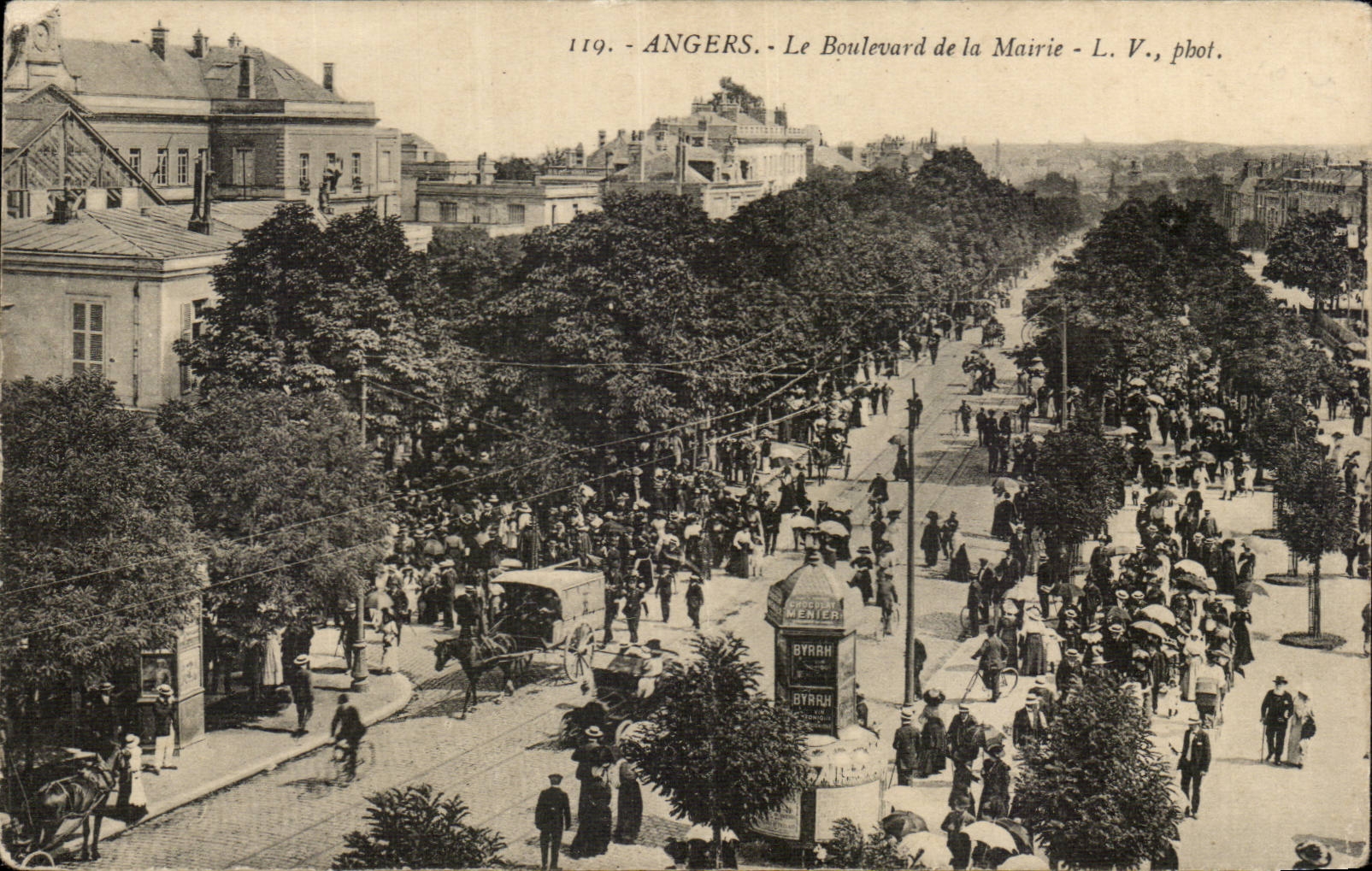 CPA Angers Boulevard de la mairie