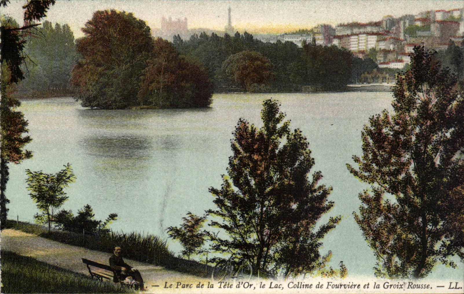 Le Parc de la Tête d'Or, le Lac, Colline de Fourvière et la Croix Rousse — LL.
