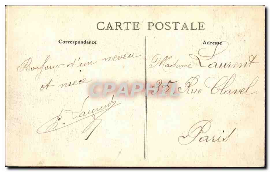 CPA Lyon Vue generale prise de Fourviere — Verso