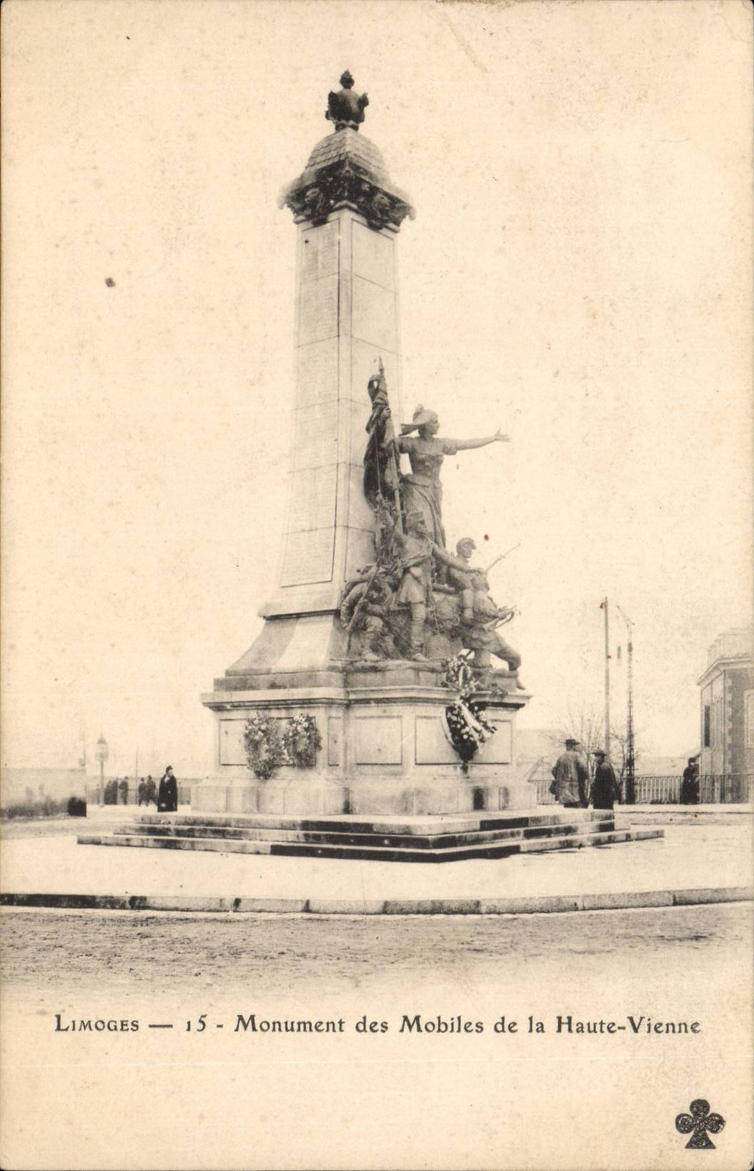 Limoges CPA Monument des mobiles de la Haute Vienne