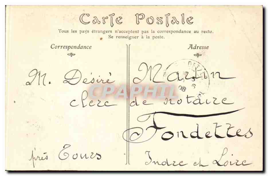 CPA Orleans Vue generale et le pont — Rückseite