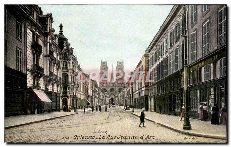 CPA Orleans La rue Jeanne d'arc