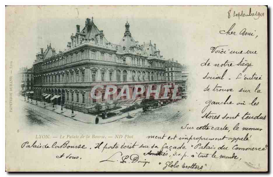 LYON — Le Palais de la Bourse — ND Phot