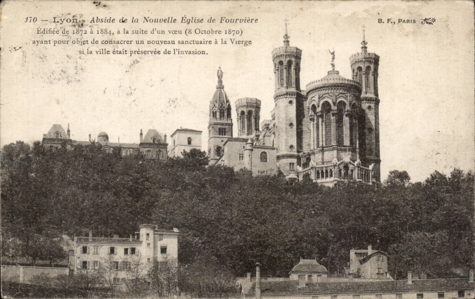 Lyon CPA Abside de la nouvelle eglise de Fourviere