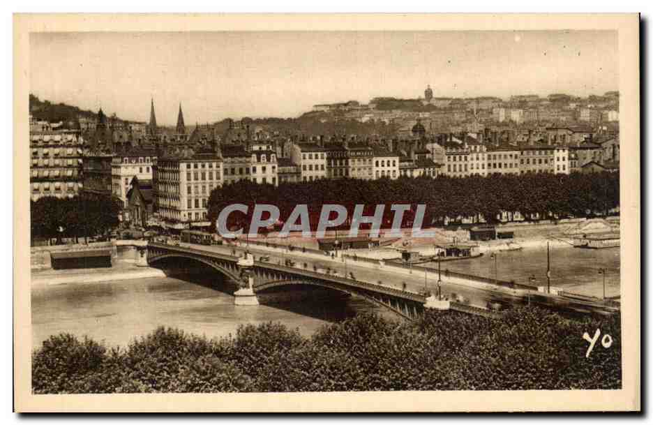 Lyon — Le Pont Lafayette sur le Rhône — Edit. J. Cellard, Lyon - Recto