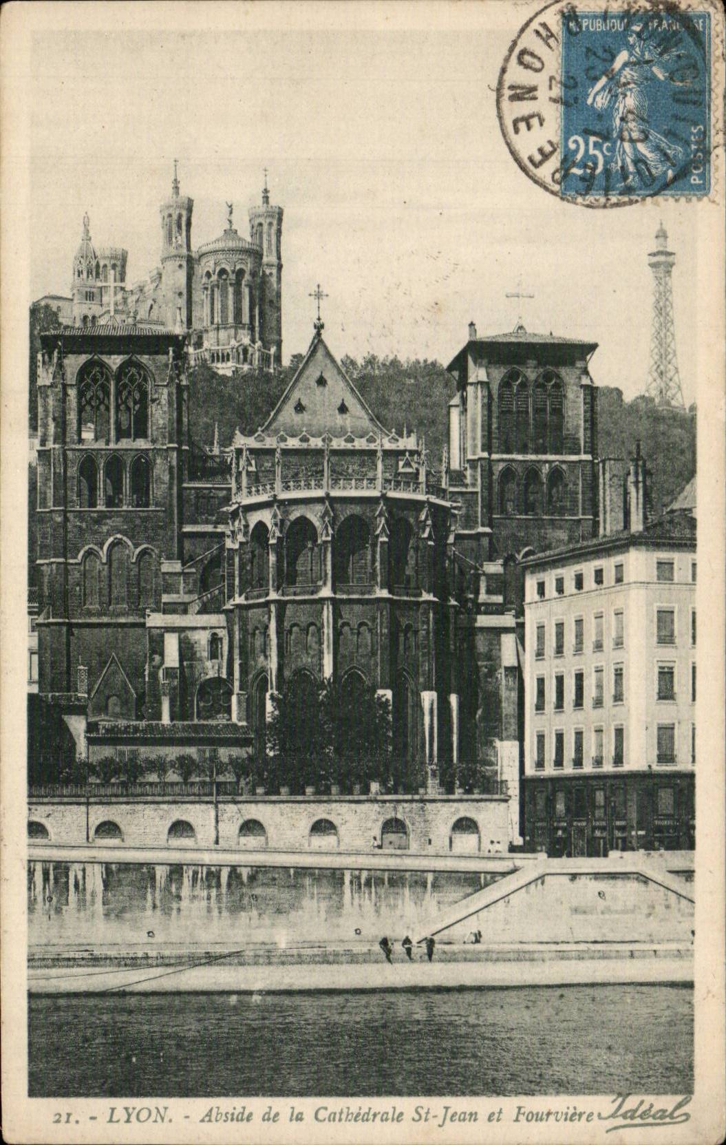 Lyon CPA Abside de la cathedrale St Jean et Fourviere