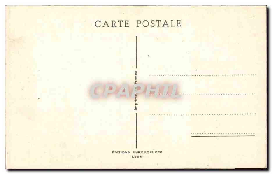 Lyon CPA Pont du palais de Justice et Fourviere — Verso